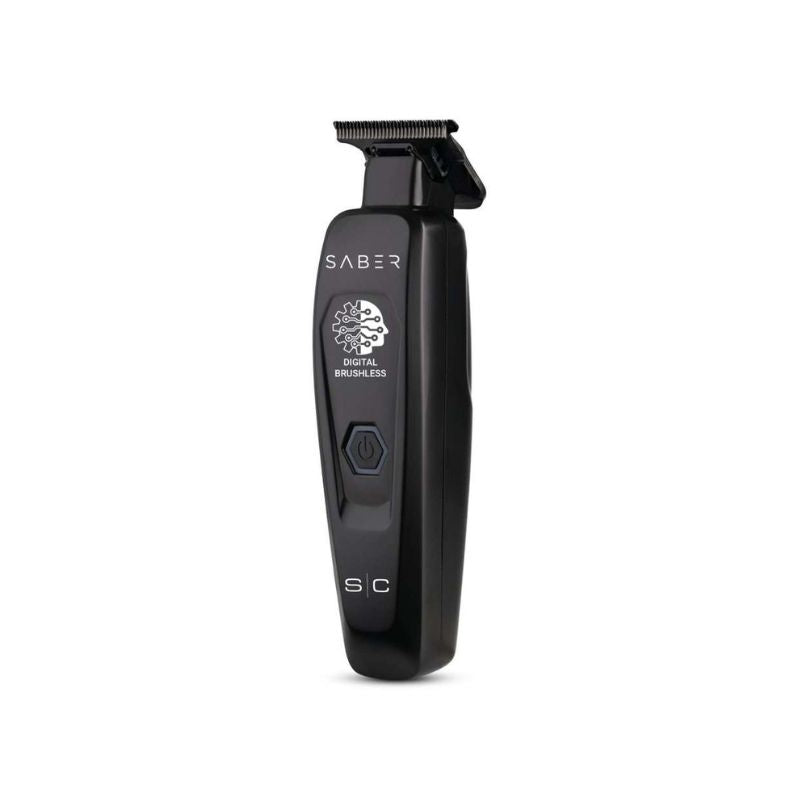 Stylecraft Saber - Professional Full Metal Body Digital Brushless Motor Cordless Hair Trimmer - Black