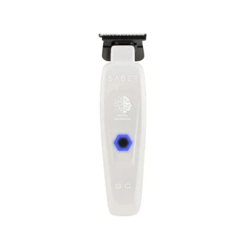 StyleCraft Saber Digital Brushless Motor Metal Trimmer - White