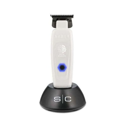 StyleCraft Saber Digital Brushless Motor Metal Trimmer - White