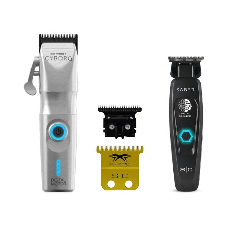 Gamma+ Cyborg Clipper - Stylecraft Saber Replacement Blade - Stylecraft Precision Saber Trimmer