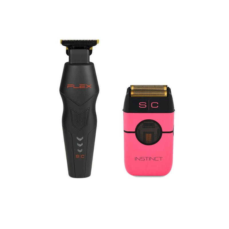 Stylecraft Flex Super-Torque Motor Trimmer - StyleCraft Instinct Metal Shaver Pink