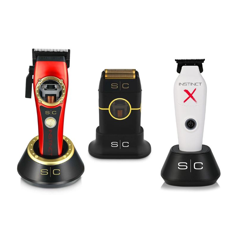 Stylecraft Instinct Hair Clipper - StyleCraft Instinct Metal Shaver Black - StyleCraft X Instinct Trimmer
