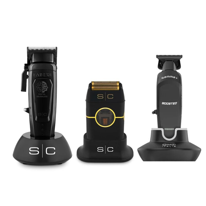 Stylecraft Saber Hair Clipper - StyleCraft Instinct Metal Shaver - Stylecraft Boosted Hair Trimmer