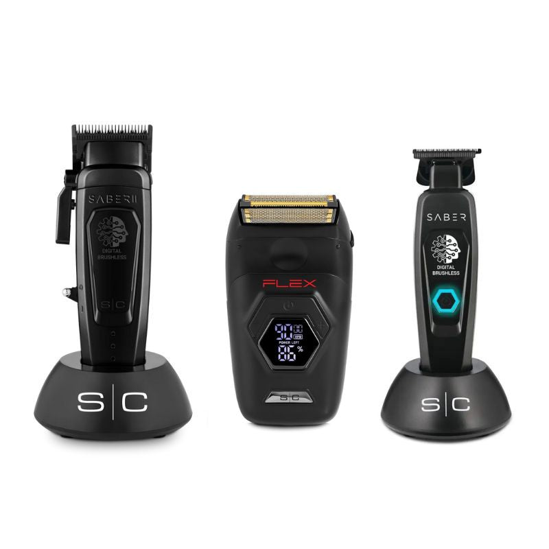 StyleCraft Saber 2.0 Clipper - StyleCraft Flex Foil Shaver - Stylecraft Saber Trimmer