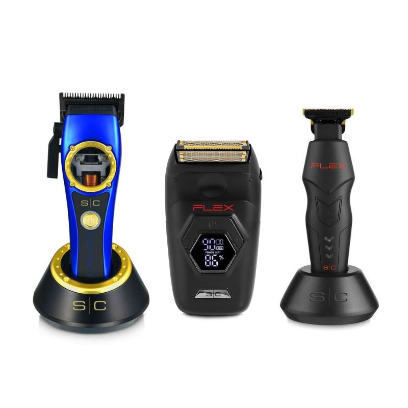 Stylecraft Instinct Professional Hair Clipper - StyleCraft Flex Foil Shaver - Stylecraft FLEX Professional Trimmer